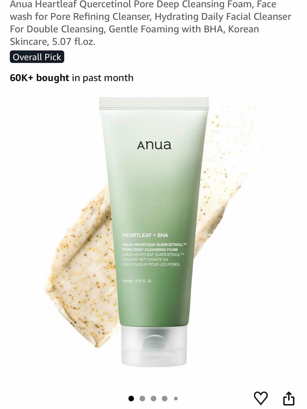 Anua Heartleaf + BHA Pore Deep Cleansing Foam